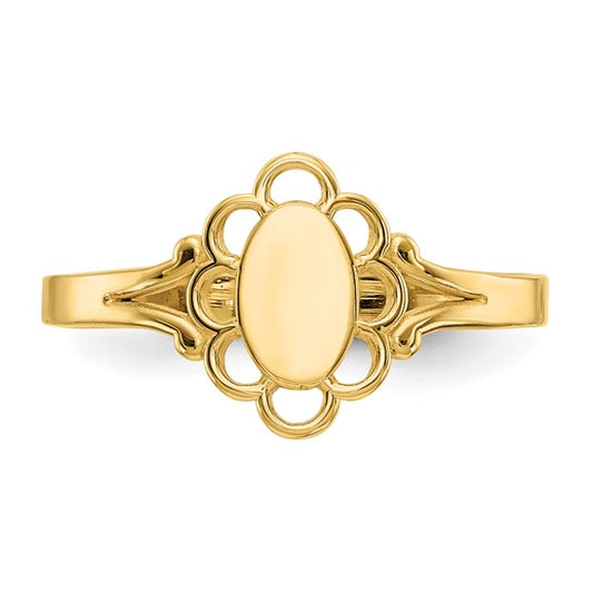 Baby Signet Ring-Engravable