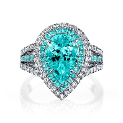 Paraiba Tourmaline & Diamond Ring