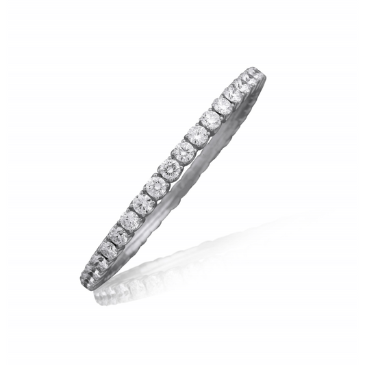 12.78ctw round brilliant cut diamond expandable bracelet