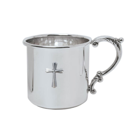 Sterling Silver Scroll Baby Cup